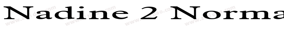 Nadine 2 Normal字体转换